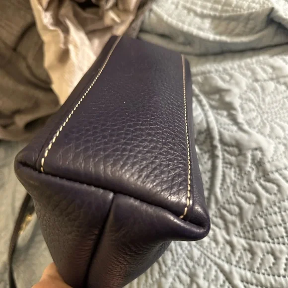 Dooney & Bourke Dark Blue Leather Crossbody Bag